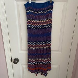 Sandro knit zigzag skirt